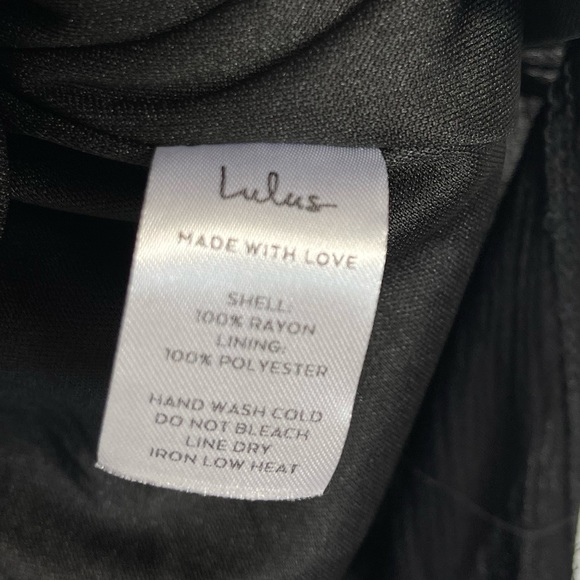 NWT LuLu’s Lost in Paradise Black Maxi Dress XS Lulus Open Back Sexy Side Slits - Picture 10 of 14